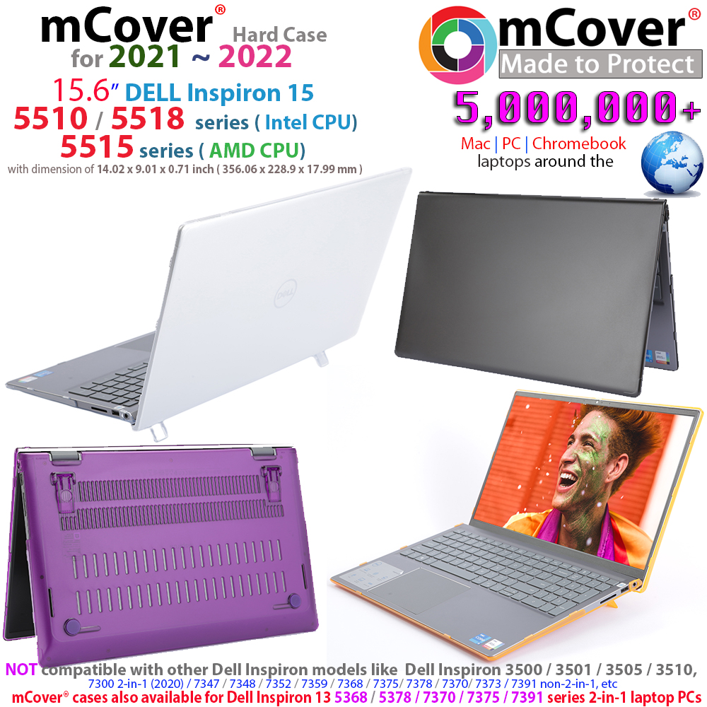 mCover for 15.6-inch Dell Inspiron 15 5515 / 5510 / 5518 laptop