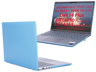 mCover Hard Shell case for 2025 2026 14-inch Dell 14 Plus DB14250 DB14255 series Windows Laptop
