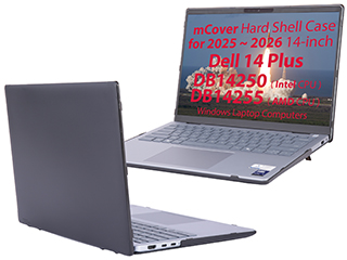 mCover Hard Shell case for 2025 2026 14-inch Dell 14 Plus DB14250 DB14255 series Windows Laptop
