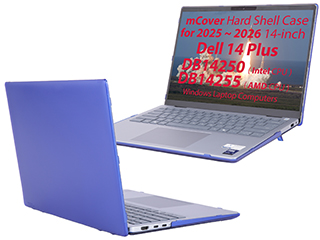 mCover Hard Shell case for 2025 2026 14-inch Dell 14 Plus DB14250 DB14255 series Windows Laptop