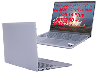 mCover Hard Shell case for 2025 2026 14-inch Dell 14 Plus DB14250 DB14255 series Windows Laptop