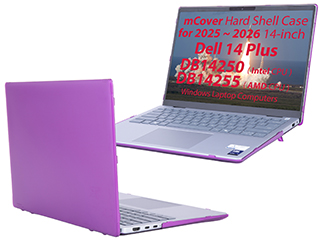 mCover Hard Shell case for 2025 2026 14-inch Dell 14 Plus DB14250 DB14255 series Windows Laptop