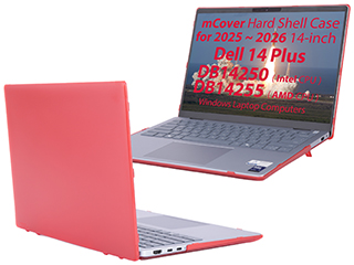 mCover Hard Shell case for 2025 2026 14-inch Dell 14 Plus DB14250 DB14255 series Windows Laptop