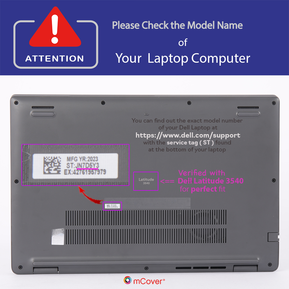 mCover for 15.6-inch Dell Latidue 3540 laptop