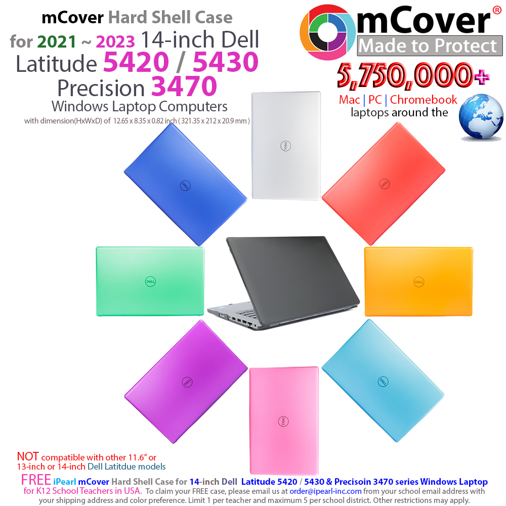 mCover Hard Shell case for 14-inch Dell  Latitude 5420 series Windows