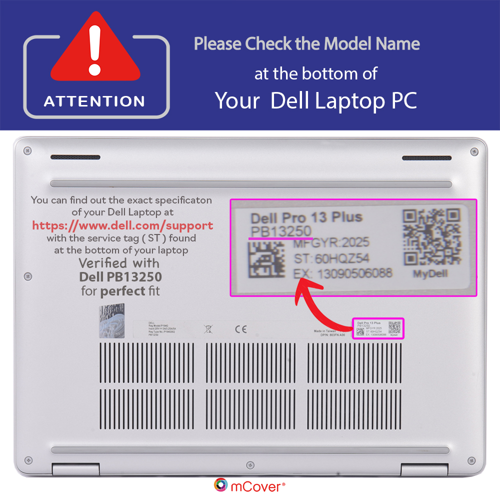 mCover Hard case for Dell Pro 13 Plus PB13255 | PB13250 laptop