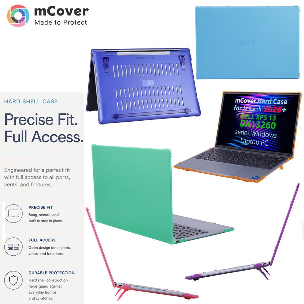 mCover Hard Shell case for 13.4-inch Dell XPS 13 DX13260 series Windows Laptop