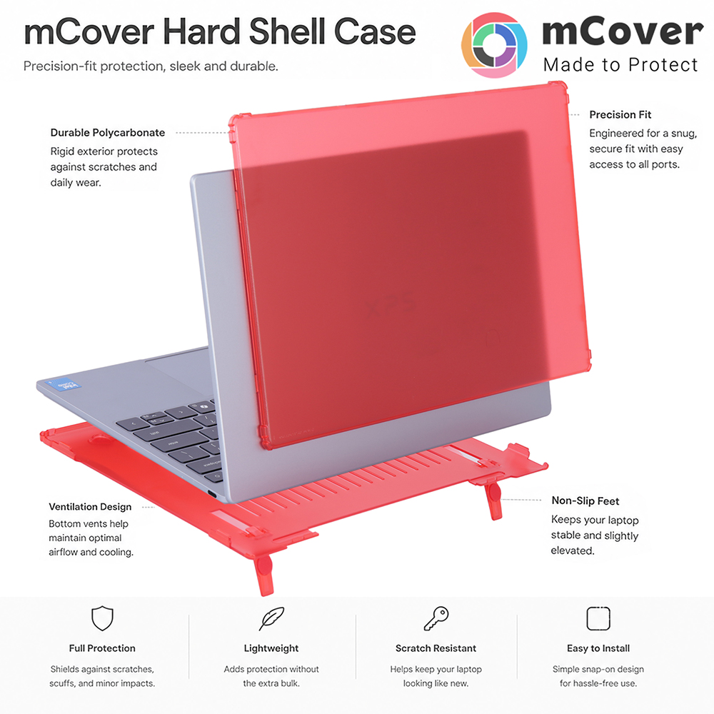 mCover Hard Shell case for 13.4-inch Dell XPS 13 DX13260 series Windows Laptop