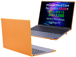 mCover Hard Shell case for 13.4-inch Dell XPS 13 DX13260 series Windows Laptop
