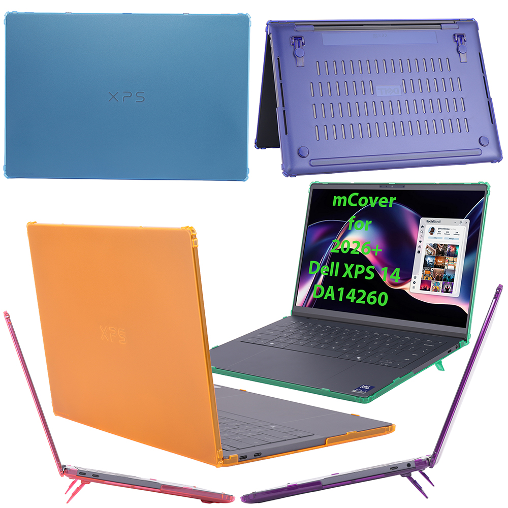 mCover Hard Shell case for 14-inch Dell XPS 14 DA14260 series Windows Laptop