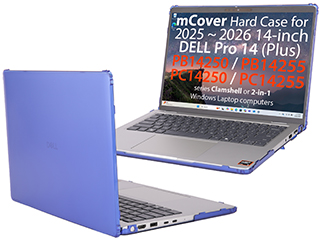 mCover Hard Shell case for 2025+ 14" Dell Pro 14 Plus PB14250 / PB14255 Windows Notebook PC