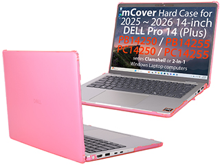 mCover Hard Shell case for 2025+ 14" Dell Pro 14 Plus PB14250 / PB14255 Windows Notebook PC