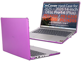 mCover Hard Shell case for 2025+ 14" Dell Pro 14 Plus PB14250 / PB14255 Windows Notebook PC