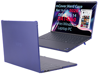 mCover Hard Shell case for 14-inch Dell XPS 14 DA14260 series Windows Laptop