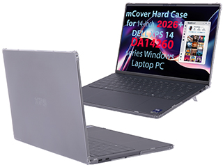 mCover Hard Shell case for 14-inch Dell XPS 14 DA14260 series Windows Laptop