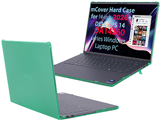 mCover Hard Shell case for 14-inch Dell XPS 14 DA14260 series Windows Laptop