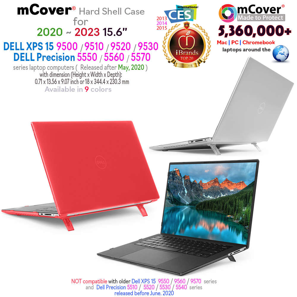 mCover Hard Shell case for Dell XPS 15  9500 laptop