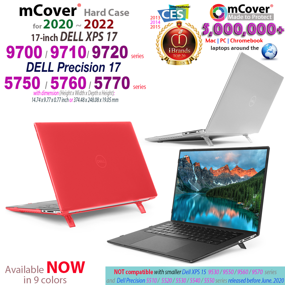 mCover Hard Shell case for Dell XPS 17  9700 laptop