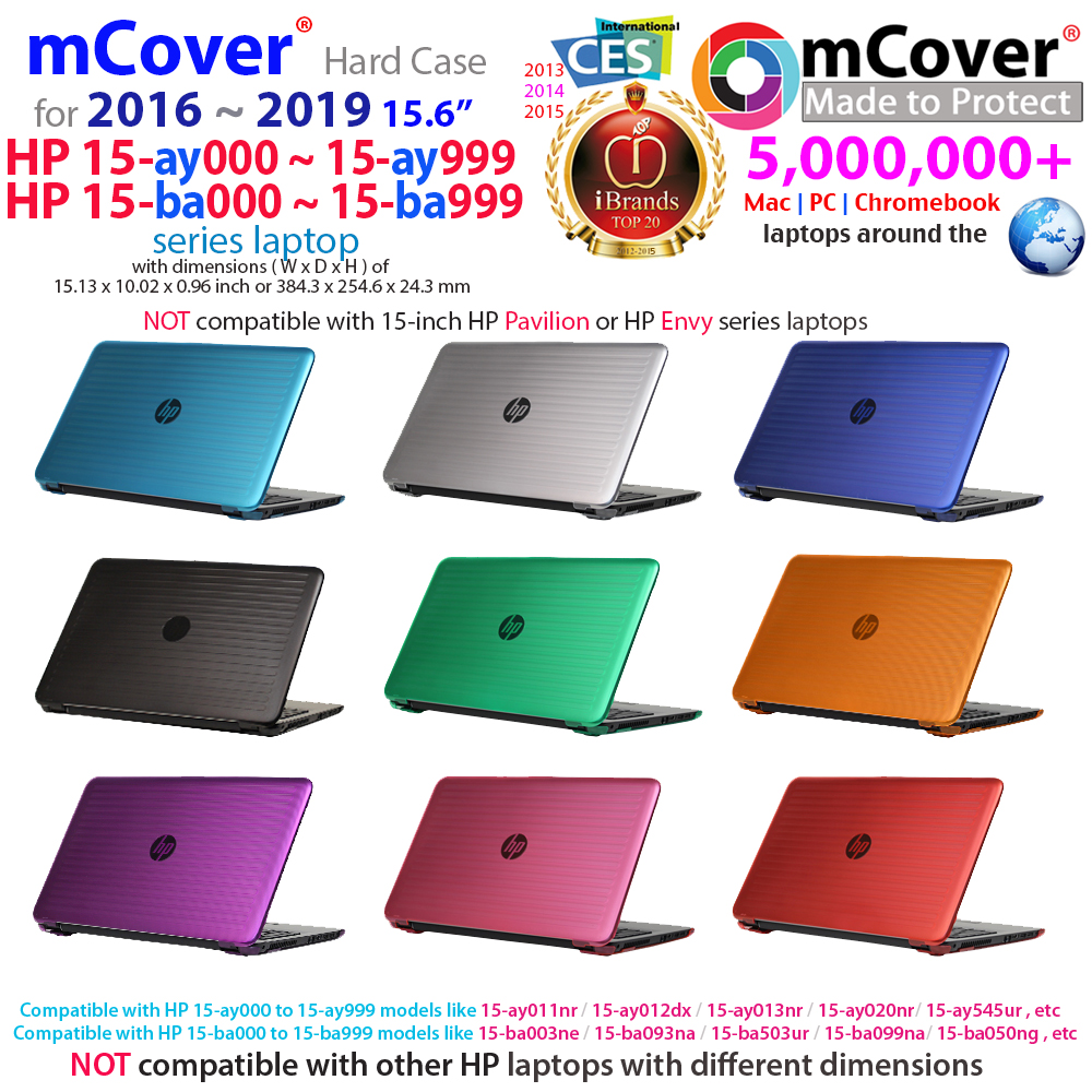 NEW mCover® Hard Shell Case for 2018 15.6" HP Pavilion 15-CSxxxx series laptop
