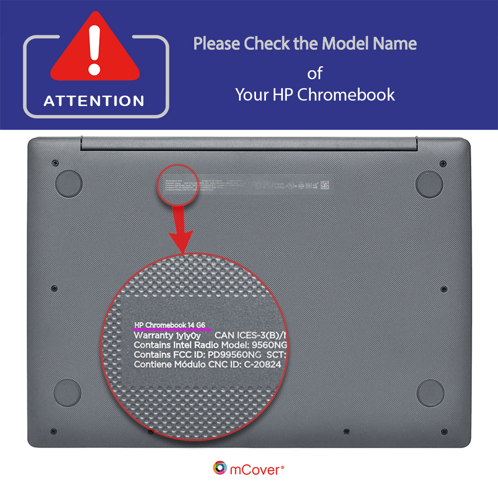 mCover Hard Shell case for HP Chromebook 14 G6 14"