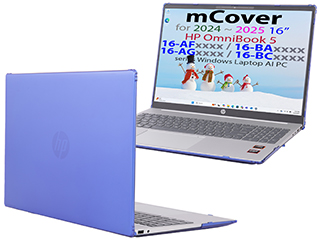 mCover Hard Shell case for 2024+ 16-inch HP OmniBook 5 16-AFxxxx / 16-AGxxxx / 16-BAxxxx / 16-BCxxxx Windows AI PC