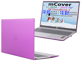 mCover Hard Shell case for 2024+ 16-inch HP OmniBook 5 16-AFxxxx / 16-AGxxxx / 16-BAxxxx / 16-BCxxxx Windows AI PC