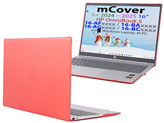 mCover Hard Shell case for 2024+ 16-inch HP OmniBook 5 16-AFxxxx / 16-AGxxxx / 16-BAxxxx / 16-BCxxxx Windows AI PC