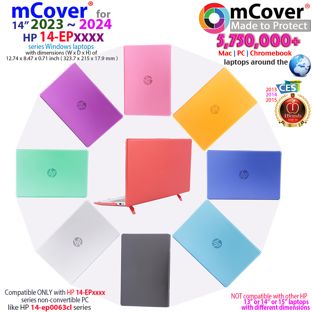 mCover Hard Shell case for 14-inch HP Laptop 14-EP0000 series