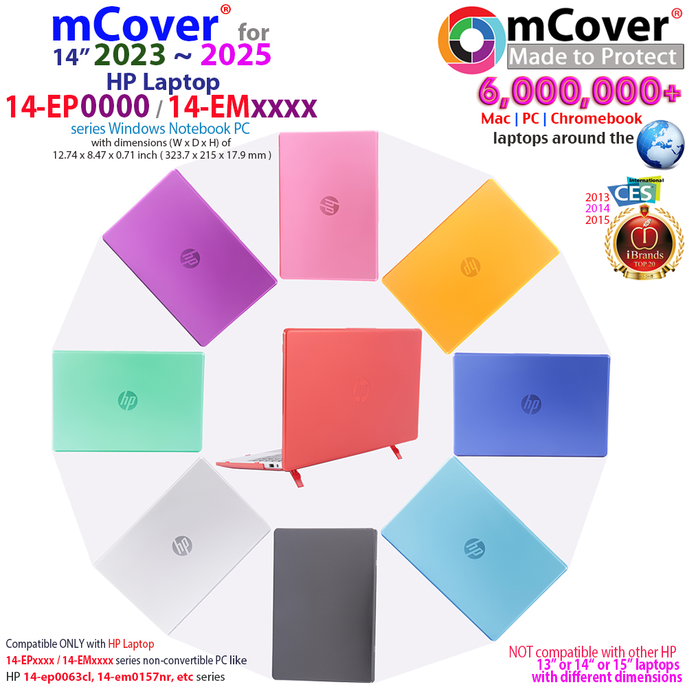 mCover Hard Shell case for 14-inch HP Laptop 14-EP0000 series