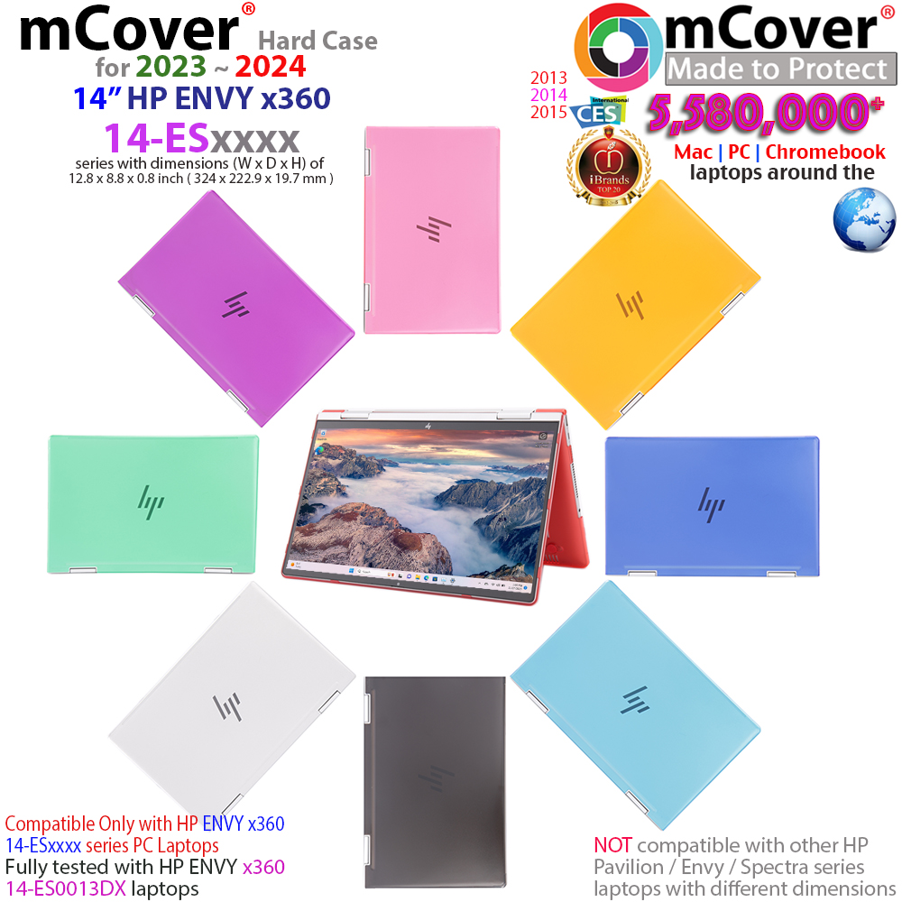 mCover Hard Shell case for 14-inch HP ENVY X360 14-ES series
