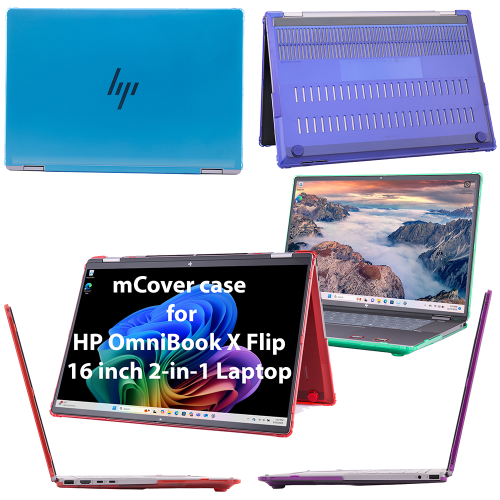 mCover Hard Shell case for 16-inch HP OmniBook X Flip 16-ASxxxx 16-BExxxx series 2-in-1 Windows PC