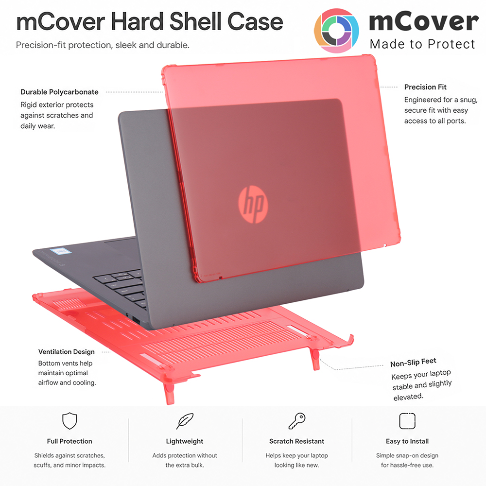 mCover Hard Shell case for 14-inch HP OmniBook 3 14-HY / HU / HT CTO / HS / HV / HW0000 series clamshell Windows AI PC
