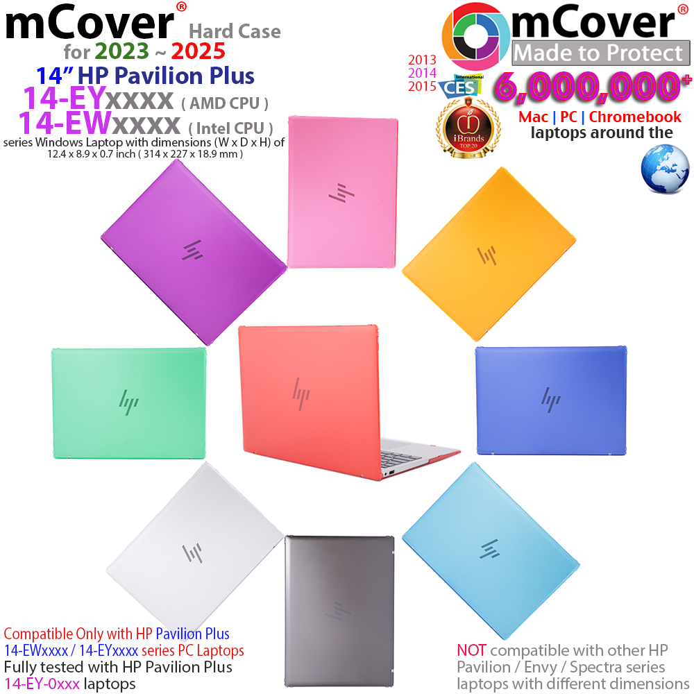 mCover Hard case for 14-inch HP Pavilion Plus 14-EWxxxx / 14-EYxxxx series Windows Laptop