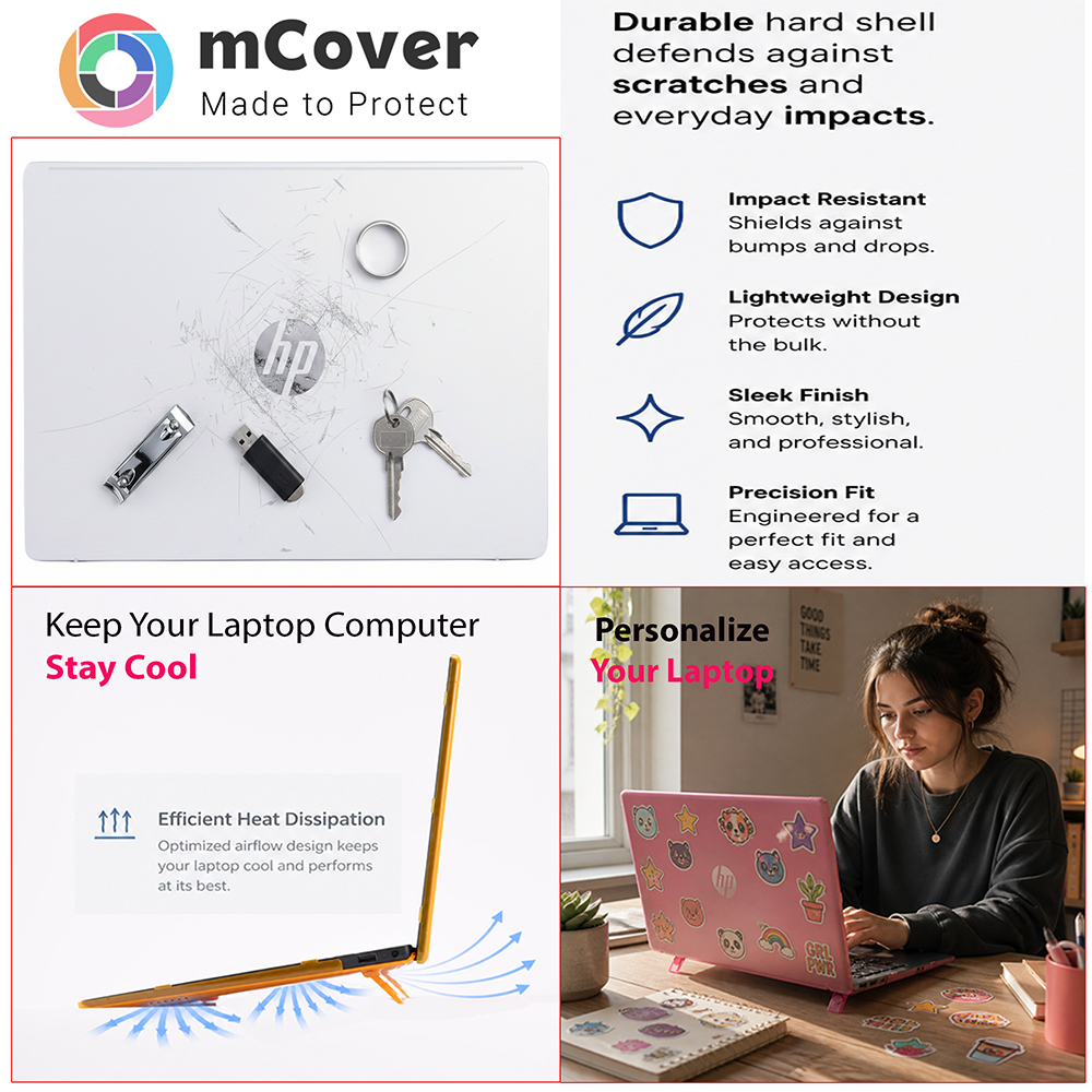 mCover Hard Shell case for 14-inch HP OmniBook 5 14-HExxxx series Windows AI PC