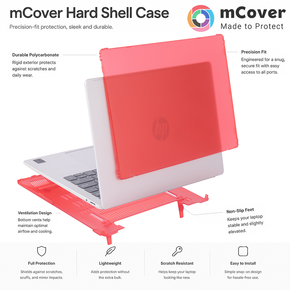 mCover Hard Shell case for 14-inch HP OmniBook 5 14-HExxxx series Windows AI PC
