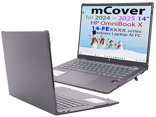 mCover Hard Shell case for 14-inch HP OmniBook X 14-FExxxx series Windows AI PC laptop
