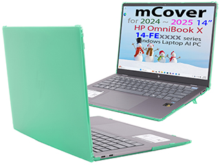 mCover Hard Shell case for 14-inch HP OmniBook X 14-FExxxx series Windows AI PC laptop