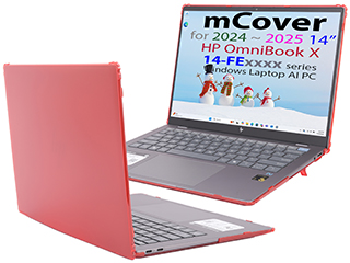 mCover Hard Shell case for 14-inch HP OmniBook X 14-FExxxx series Windows AI PC laptop