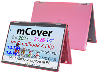 mCover Hard Shell case for 14-inch HP OmniBook X Flip 14-FMxxxx 14-FKxxxx series 2-in-1 AI PC