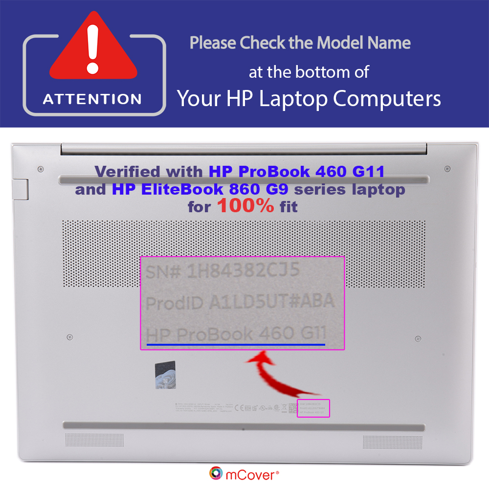 mCover Hard case for 16-inch HP ProBook 460 / 465 G11 series Windows Laptop