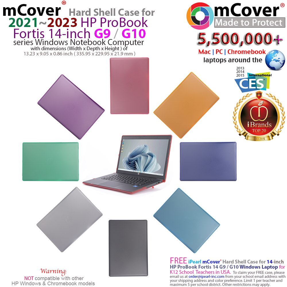 mCover Hard Shell case for 2021-2023 HP ProBook Fortis 14 inch G10 Notebook PC