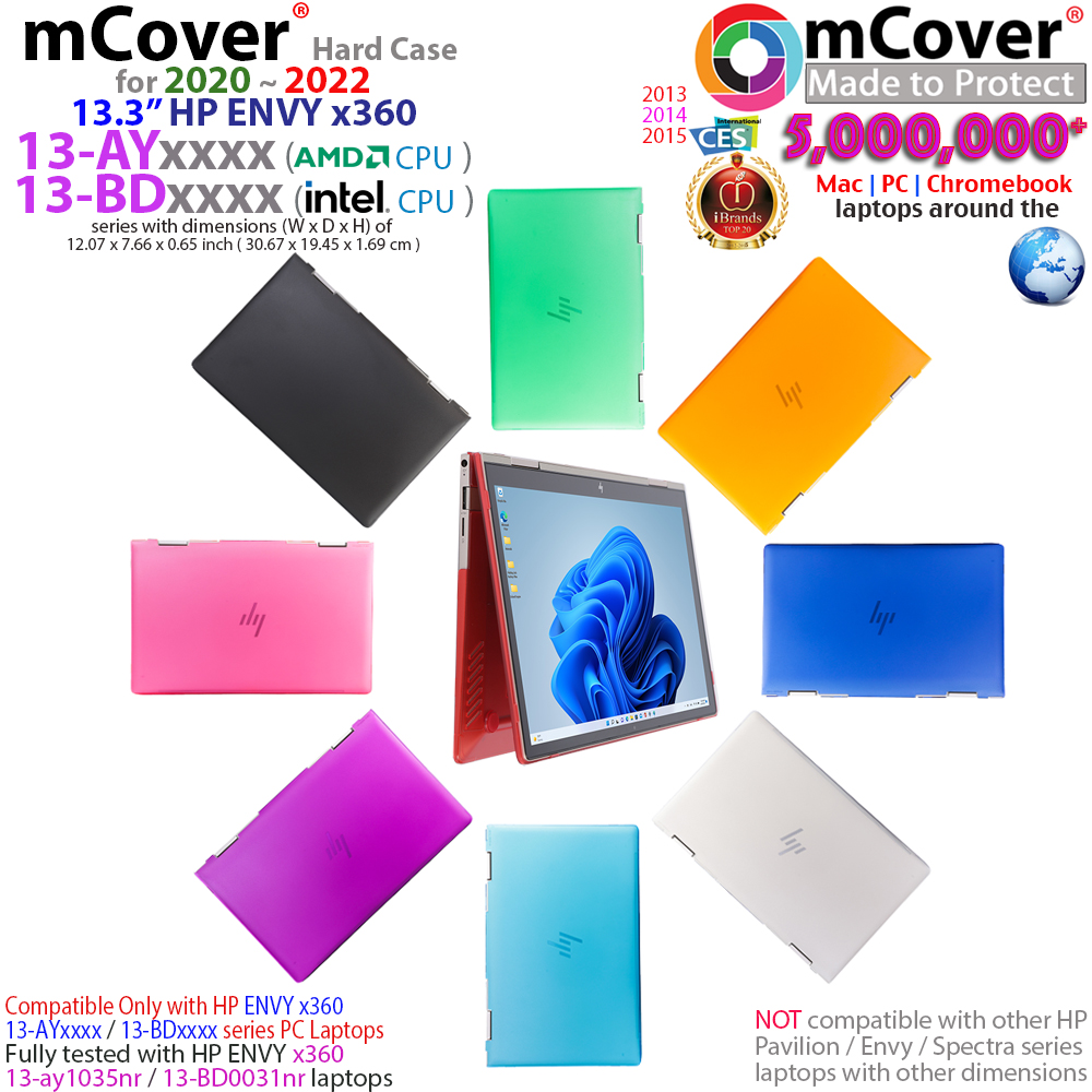 mCover Hard Shell case for 13.3-inch HP ENVY X360 13-BD series