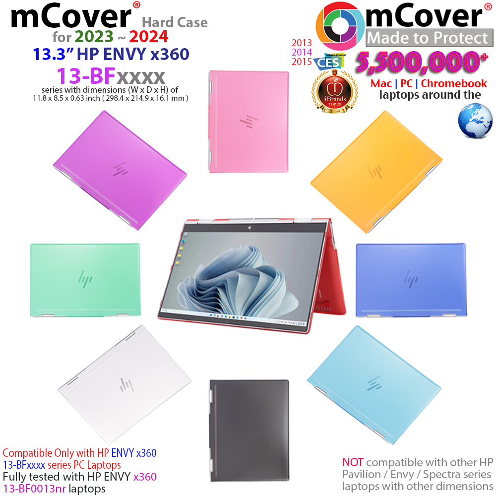 mCover Hard Shell case for 13.3-inch HP ENVY X360 13-BF series