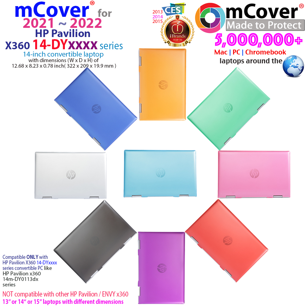 mCover Hard Shell case for 14-inch HP Pavilion X360 14-DY series