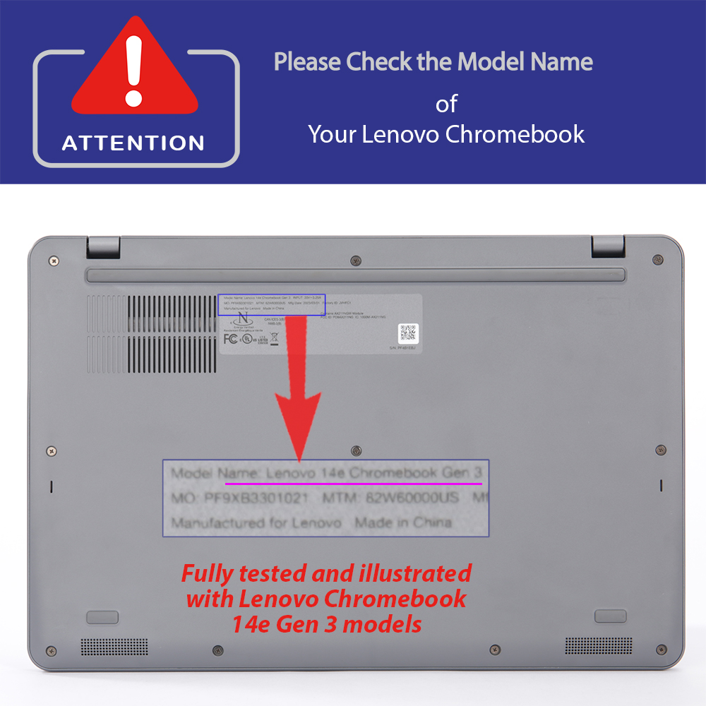 mCover Hard Shell case for 14-inch Lenovo Chromebook 14e Gen 3