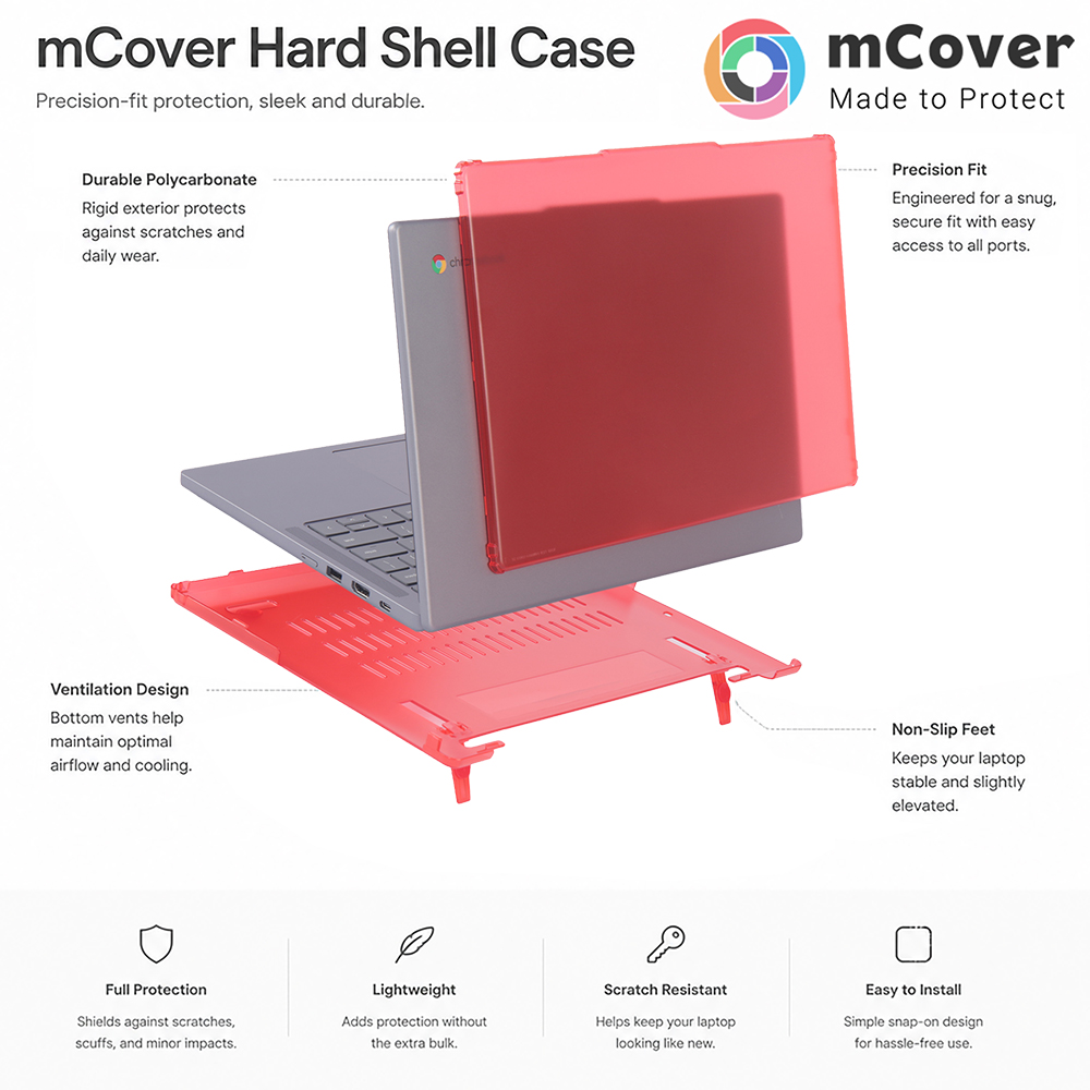 mCover Hard Shell case for 14-inch 2026+ Lenovo Chromebook 14M8911 | 14ITN11 series Laptops