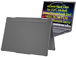 mCover Hard Shell case for 14-inch 2025+ Lenovo Chromebook Plus 2in1 14IRU10 series Laptops