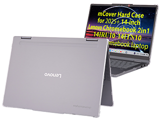mCover Hard Shell case for 14-inch 2025+ Lenovo Chromebook Plus 2in1 14IRU10 series Laptops