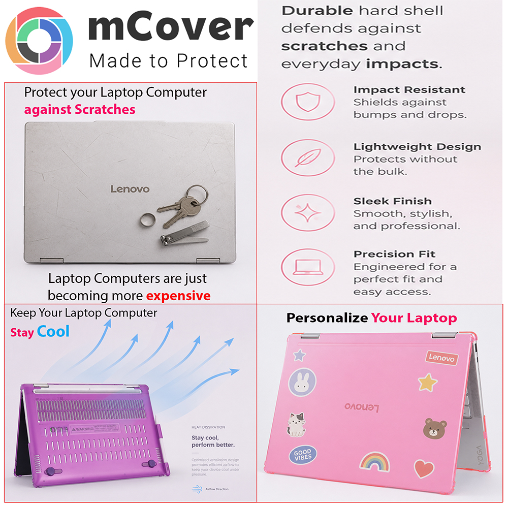 mCover case for 14-inch Lenovo IdeaPad 5 2-in-1 14IAL10 14AKP10 14AHP9 14IRU9 14IRH9 14Q8X9 Windows Laptop
