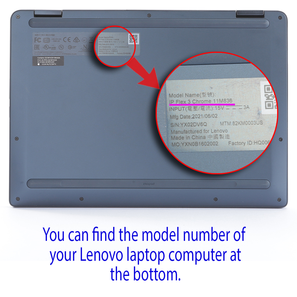 mCover Hard Shell case for Lenovo Chromebook Flex 3 (11) M836 laptop